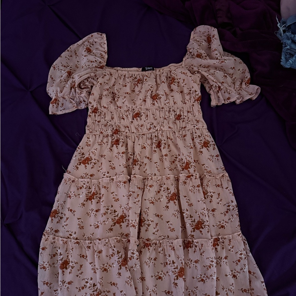 Floral Puff Sleeve Dress